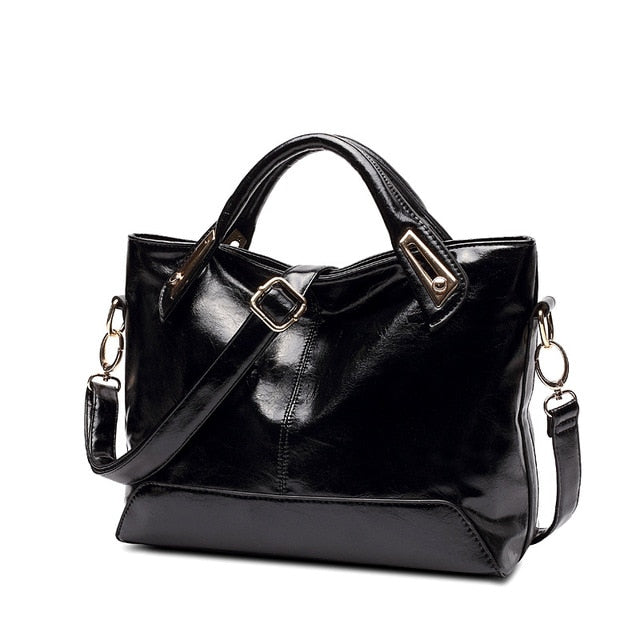 Women Oil Wax Leather Designer Handbags