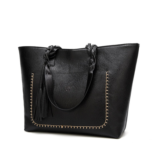 Tinkin  Vintage PU Tassel Women