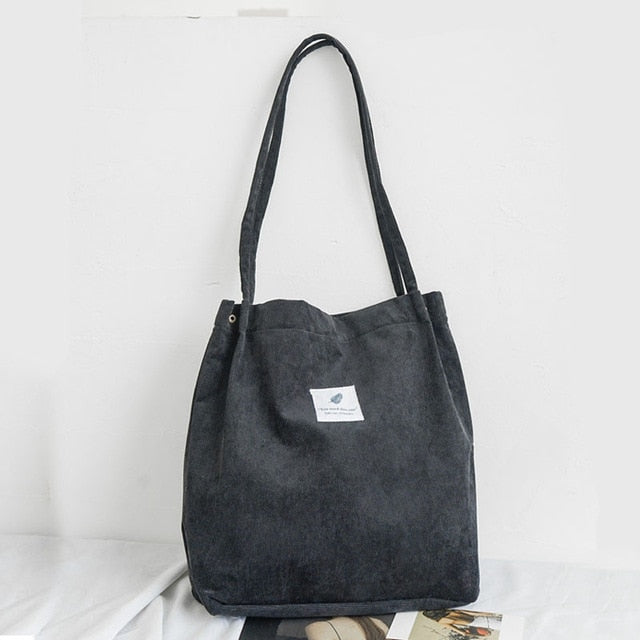 Woman Corduroy Shoulder Bag
