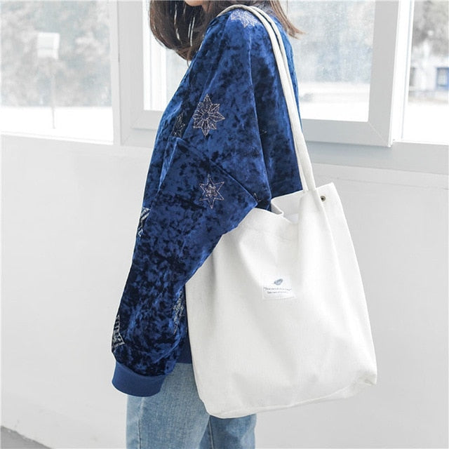 Woman Corduroy Shoulder Bag